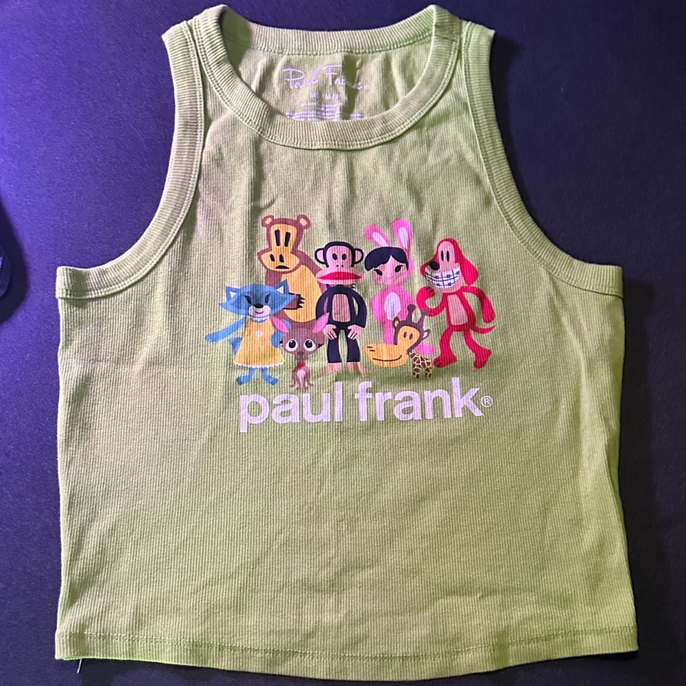 Paul Frank Lime Green Kids Tank Top